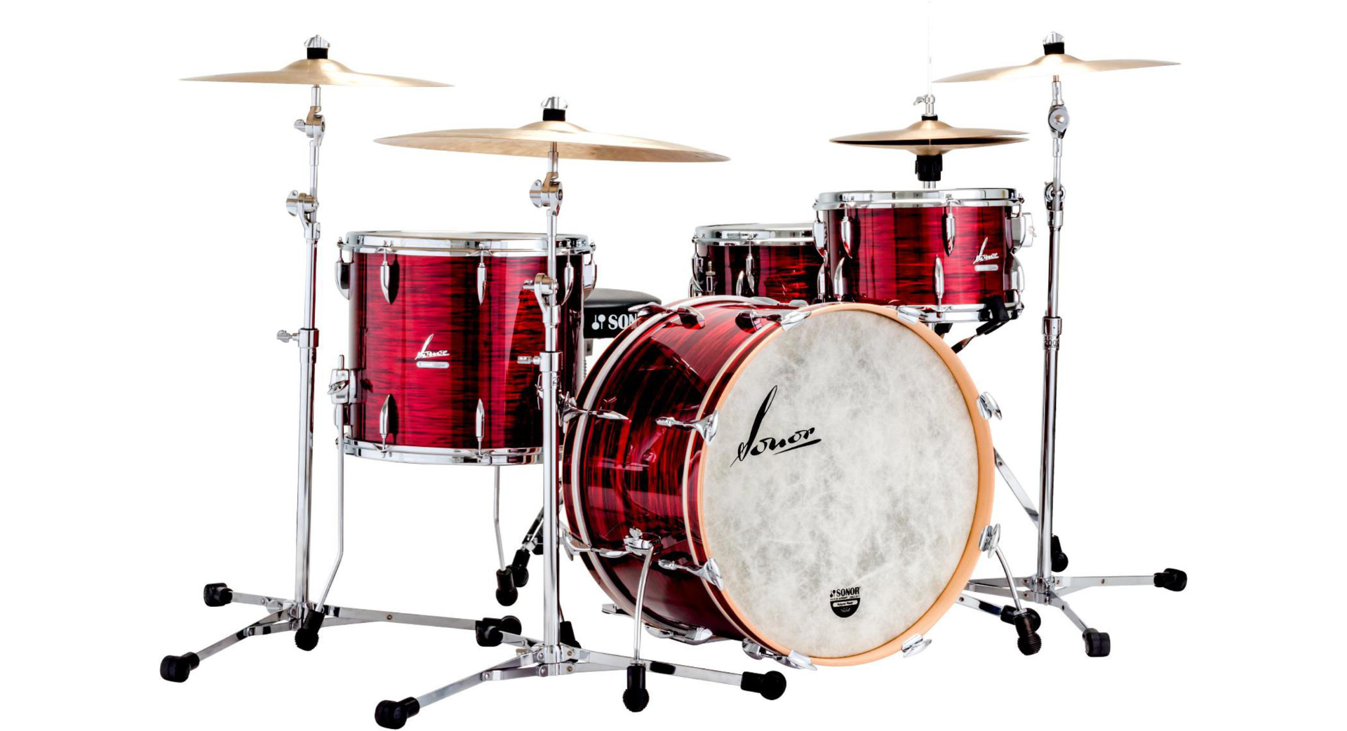 Sonor Vintage Series 3-Piece Shell Pack - Vintage Red Oyster